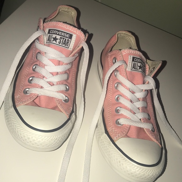 Converse Shoes - Pink Lowtop Converse ( size 5 )